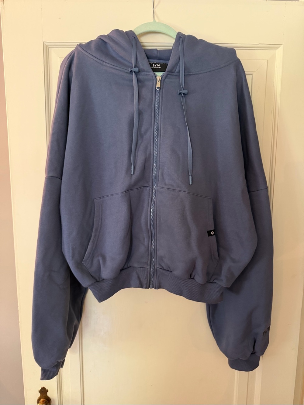 Popflex Zip Cloud Hoodie Jacket Slate Blue